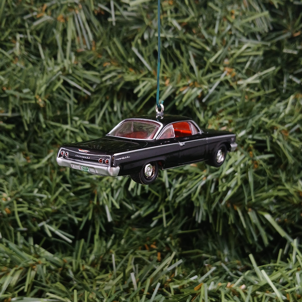 Chevy Bel Air 1962 Ornament Christmas Tree Decoration Xmas Gift Idea Chevrolet Bubble Top Tuxedo Black