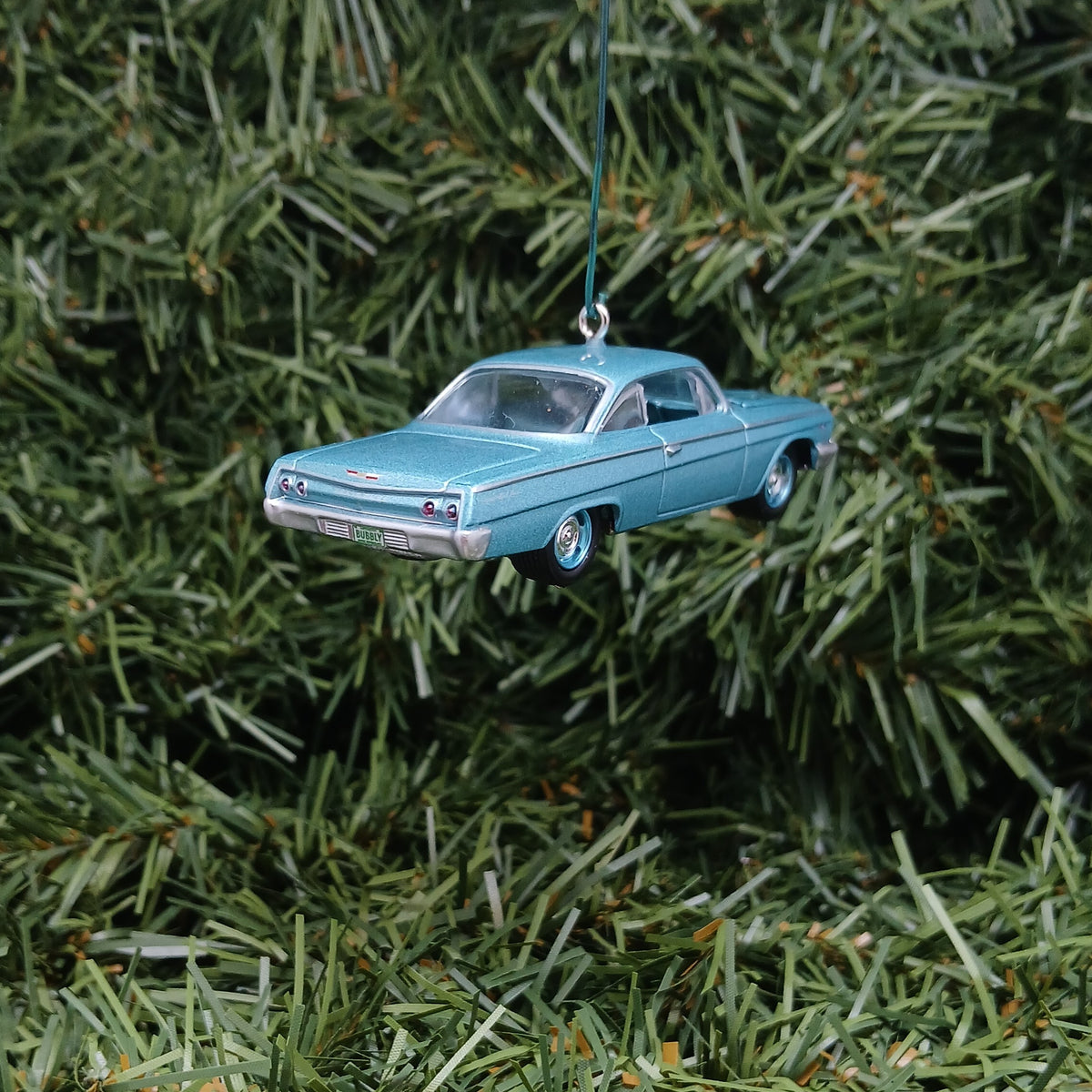 Chevy Bel Air 1962 Ornament Christmas Tree Decoration Xmas Gift Idea Chevrolet Bubble Top Twilight Blue