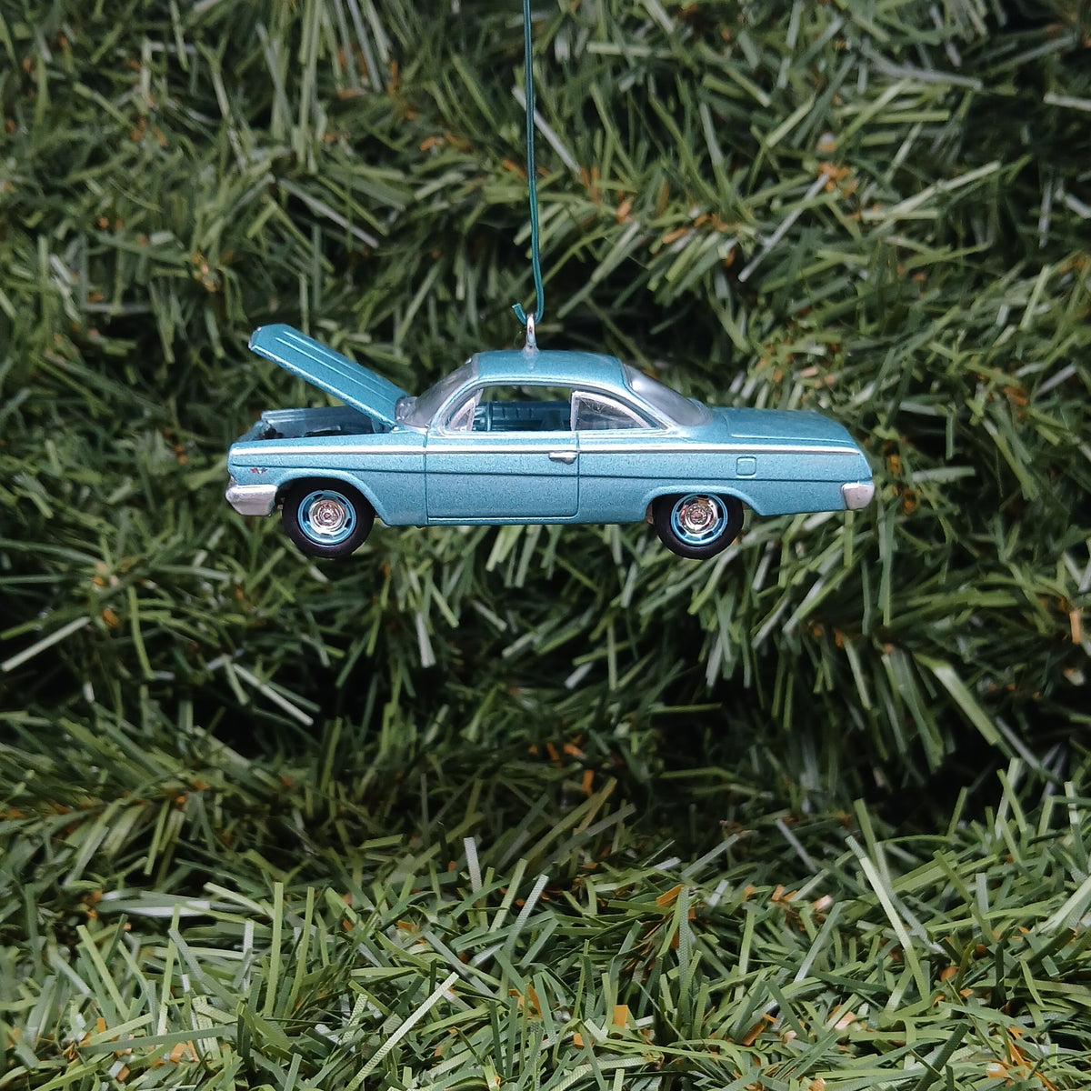 Chevy Bel Air 1962 Ornament Christmas Tree Decoration Xmas Gift Idea Chevrolet Bubble Top Twilight Blue