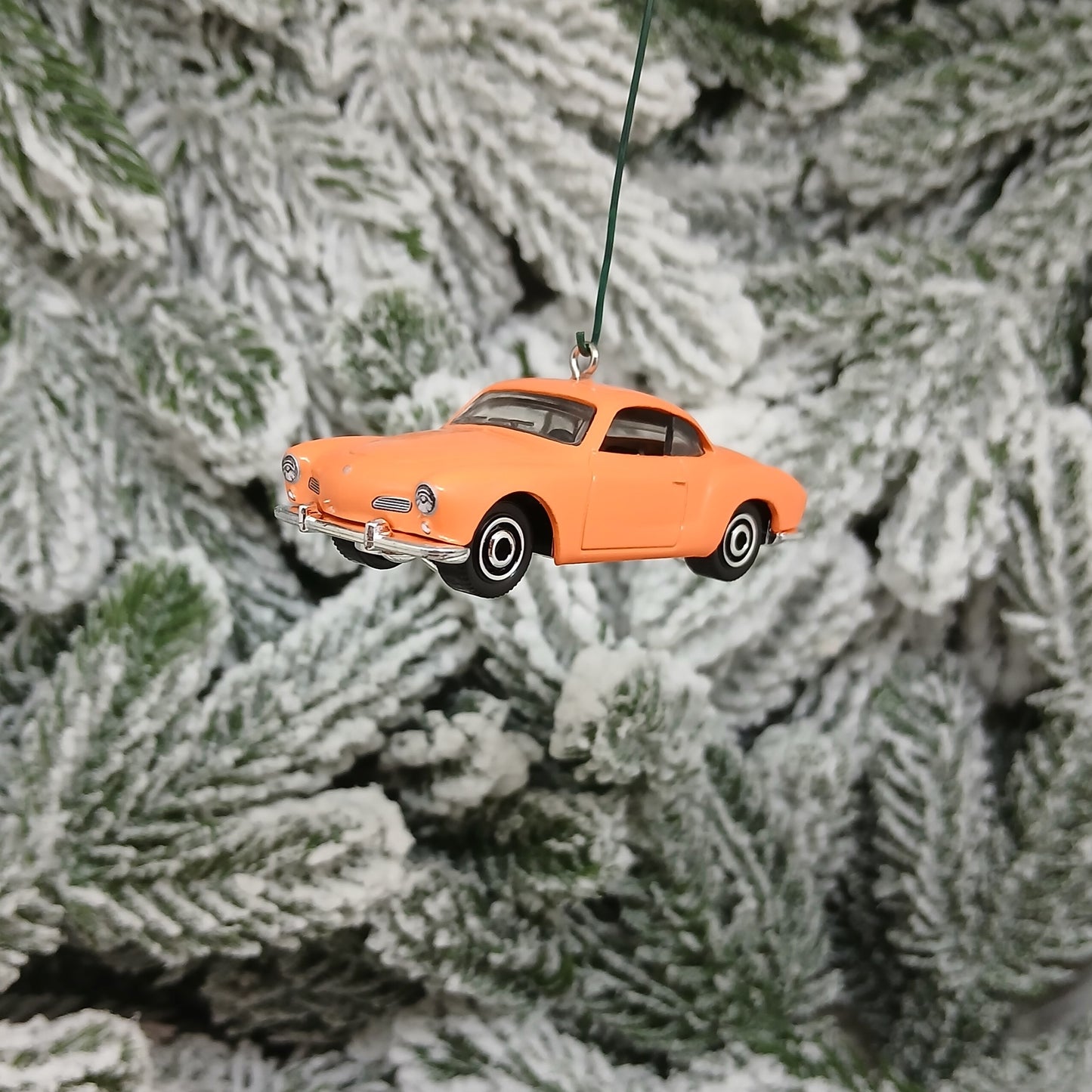 VW 1962 Karmann Ghia Ornament Christmas Gift Idea Volkswagen Xmas Tree Decoration Orange Licensed
