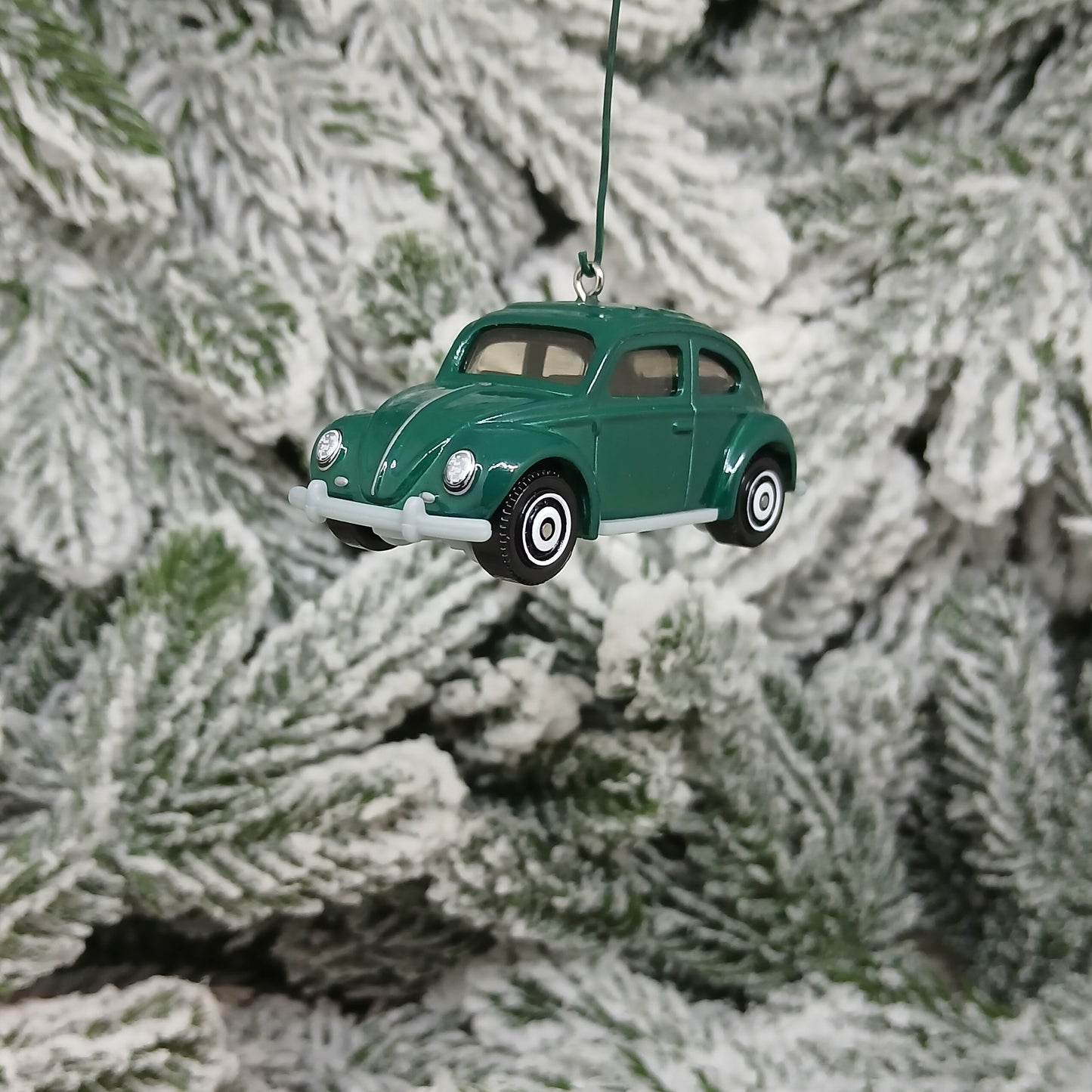 VW Beetle 1962 Christmas Ornament Gift Idea Volkswagen Green Xmas Tree Decoration Licensed