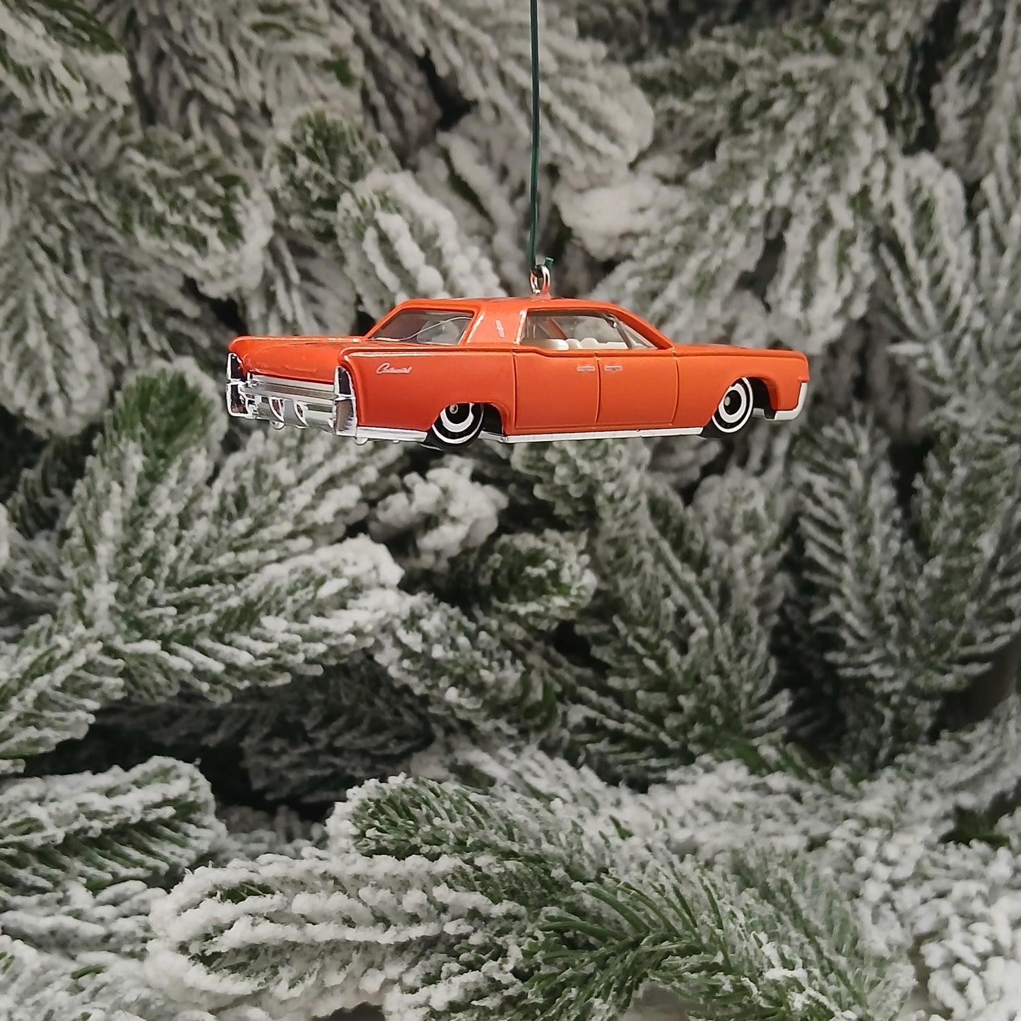 LINCOLN CONTINENTAL 1964 Christmas Tree Decoration Xmas Gift Orange 1961-1969