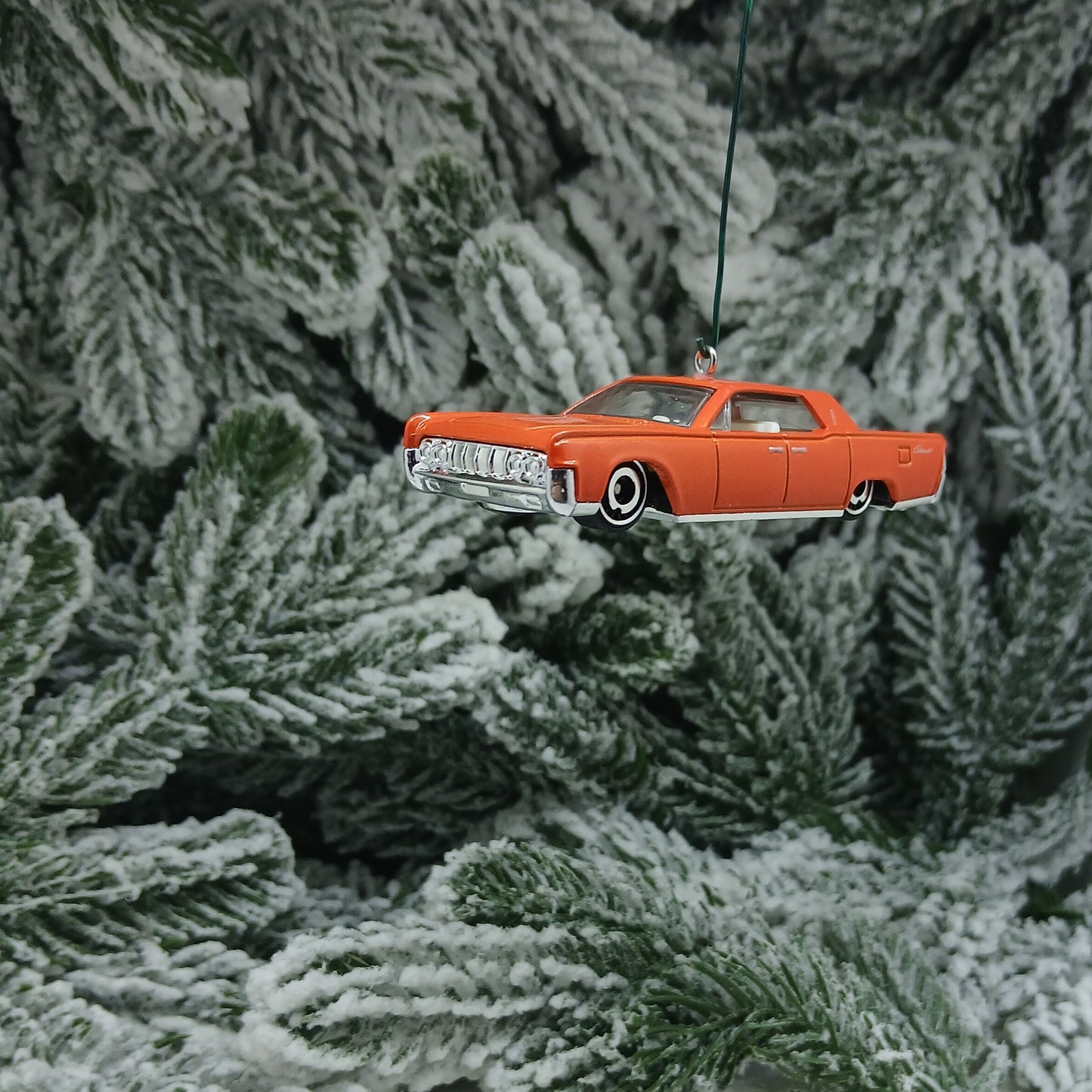LINCOLN CONTINENTAL 1964 Christmas Tree Decoration Xmas Gift Orange 1961-1969
