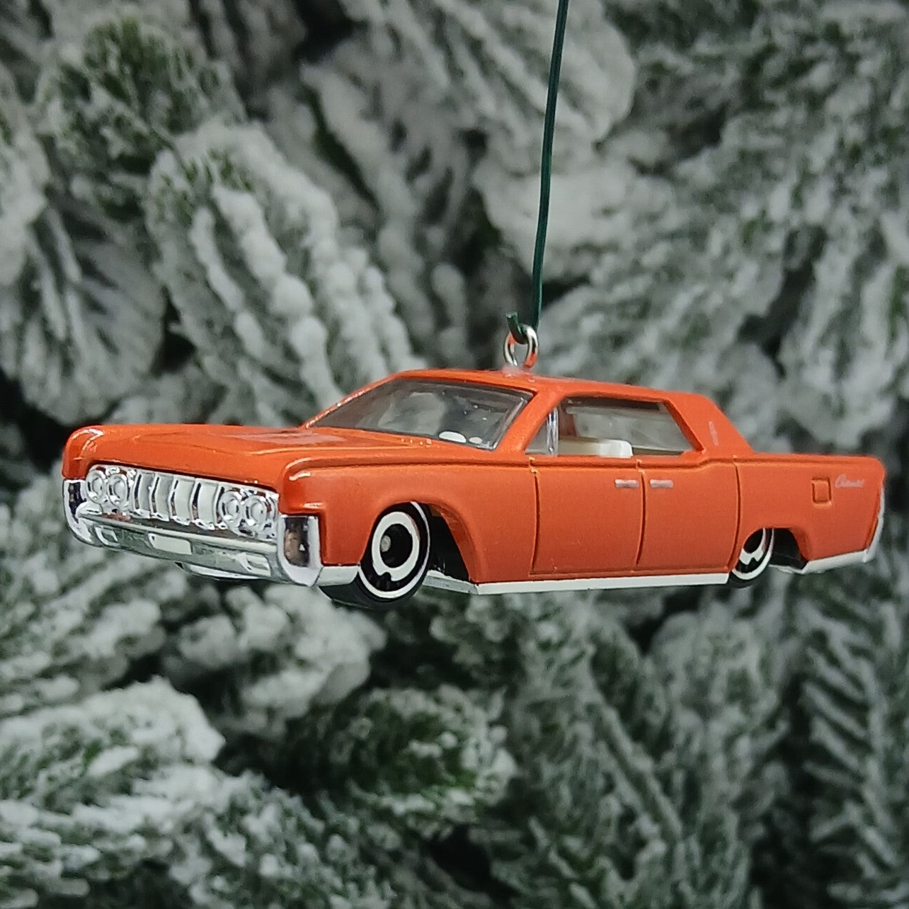 LINCOLN CONTINENTAL 1964 Christmas Tree Decoration Xmas Gift Orange 1961-1969