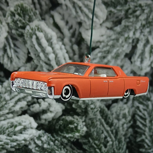 LINCOLN CONTINENTAL 1964 Christmas Tree Decoration Xmas Gift Orange 1961-1969