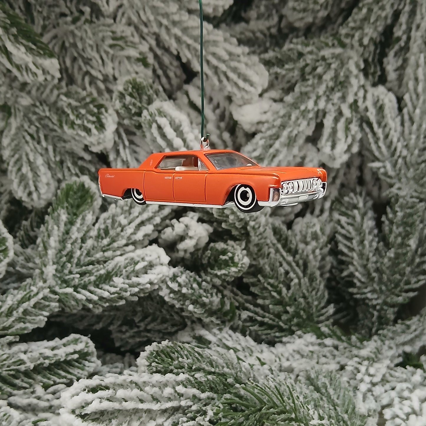 LINCOLN CONTINENTAL 1964 Christmas Tree Decoration Xmas Gift Orange 1961-1969