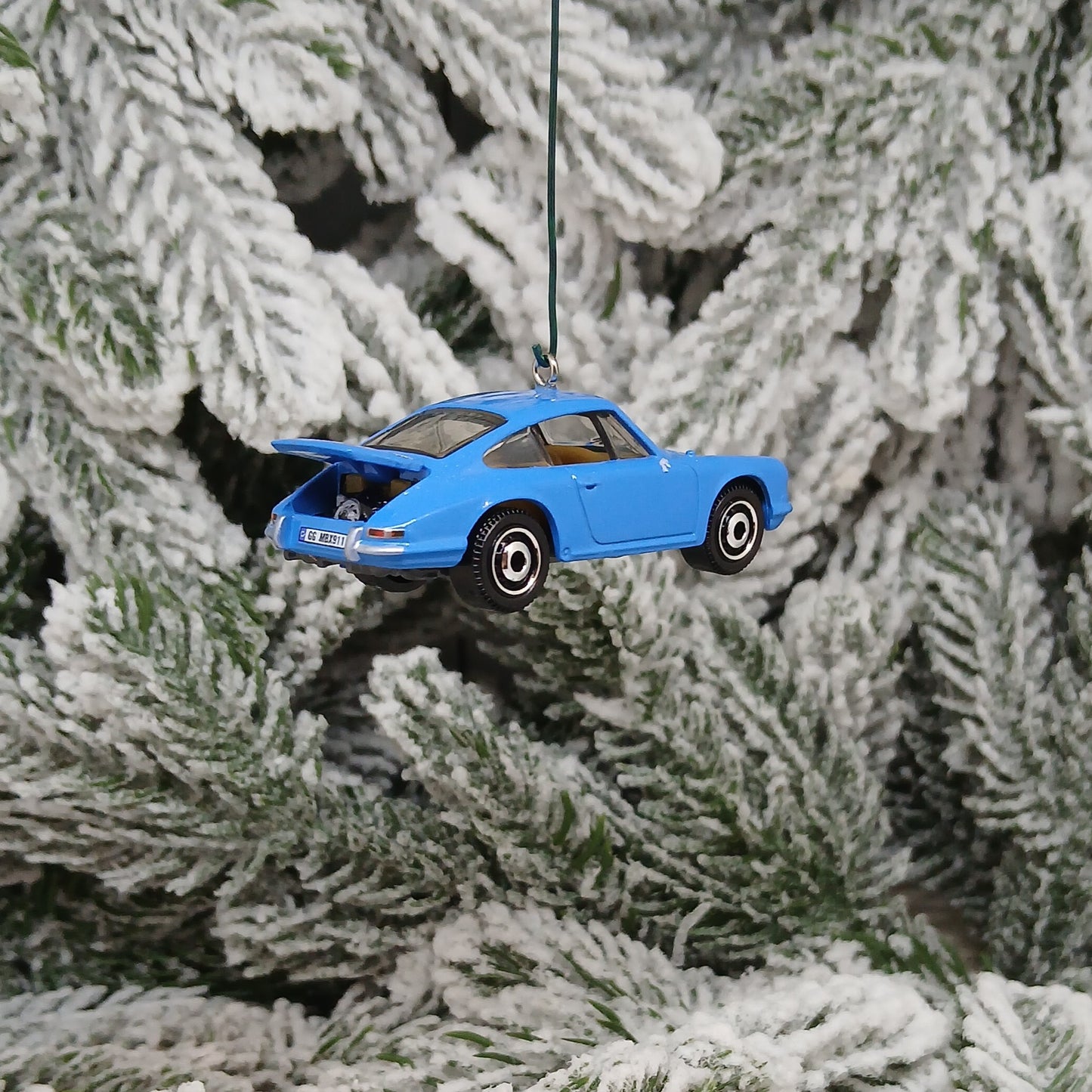 Porsche 1964 911 Ornament Christmas Tree Decoration Unique Gift Blue