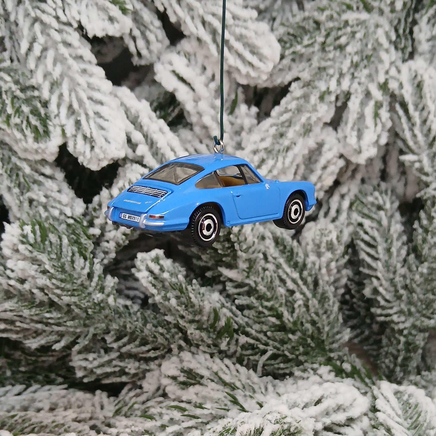 Porsche 1964 911 Ornament Christmas Tree Decoration Unique Gift Blue