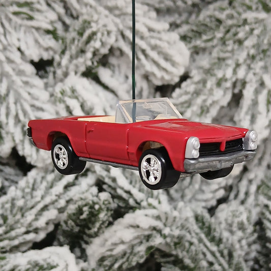 PONTIAC 1965 GTO CONVERTIBLE Ornament Christmas Tree Decoration Unique Xmas Gift Silver Blue Green Yellow Red (Copy)