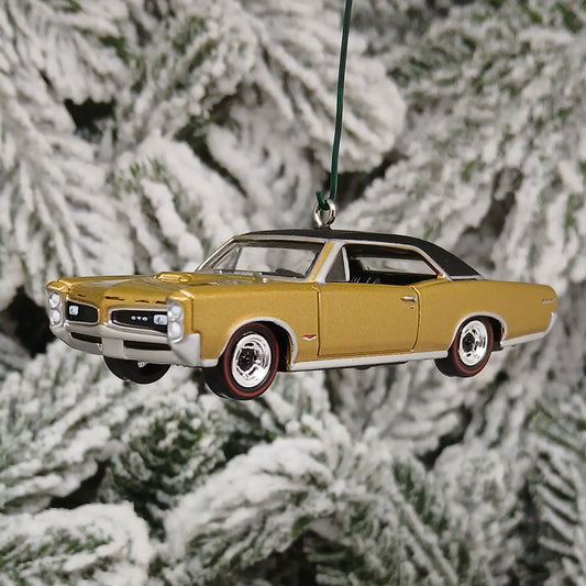 Pontiac 1966 GTO Ornament Christmas Gift Xmas Tree Decoration Classic Muscle Car