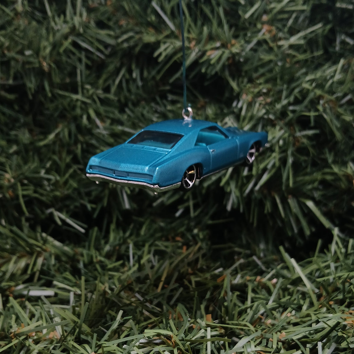 BUICK 1966 RIVIERA Ornament Christmas Decoration Unique Gift Idea Classic Car Teal Blue