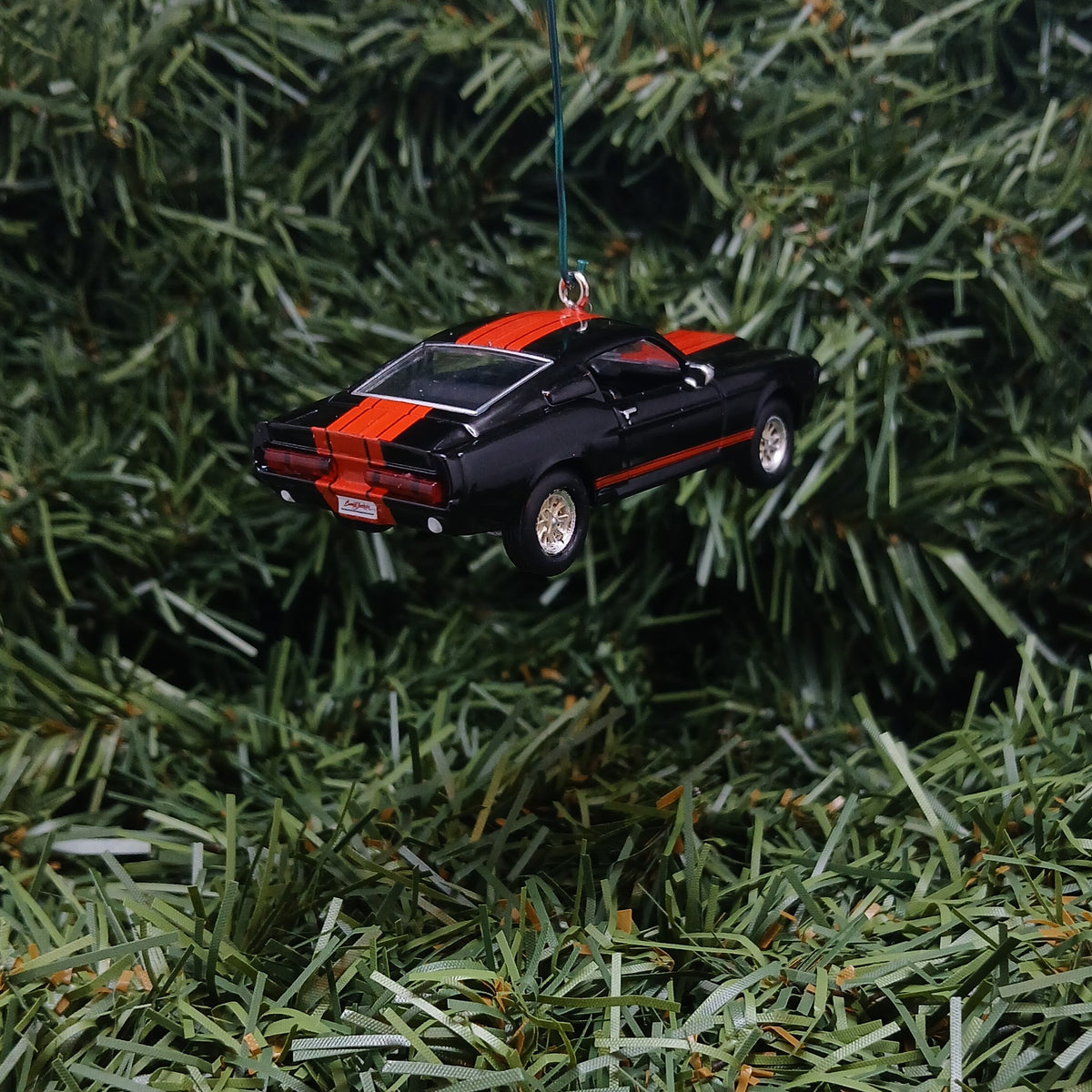 Ford 1967 Mustang Fastback Ornament Christmas Gift Xmas Tree Decoration Black