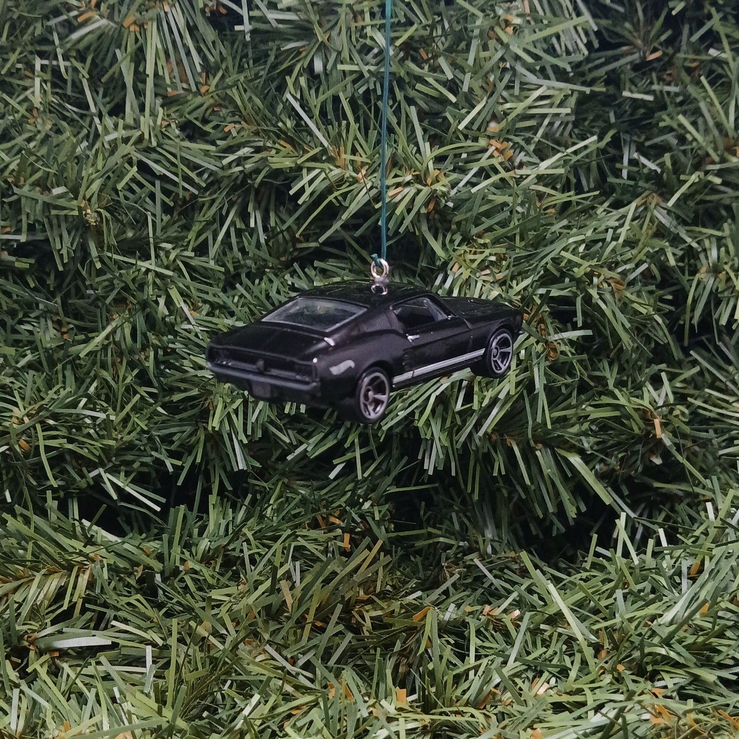 Ford 1967 Mustang Ornament Christmas Gift Unique Xmas Tree Decoration Green Black