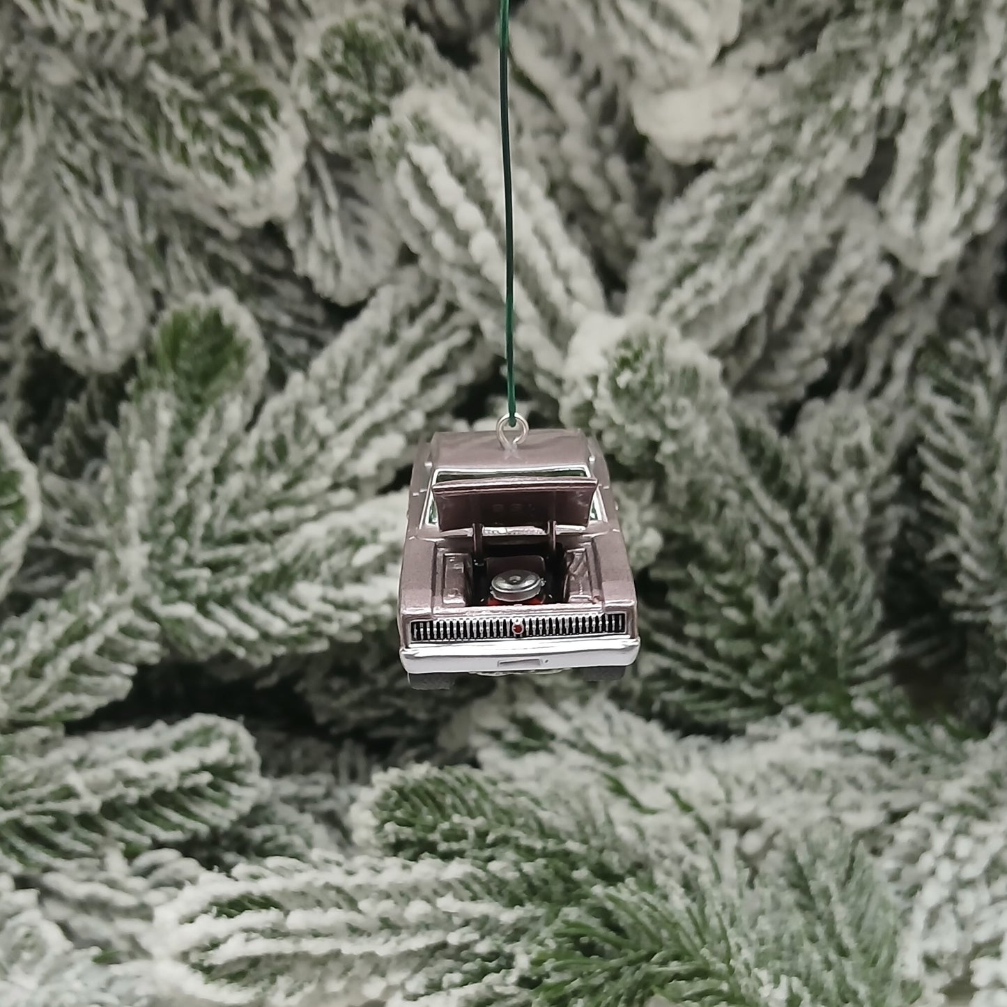 DODGE 1967 CHARGER Ornament Christmas Gift Idea Mauve Mopar Muscle Car 1966 Hood Opens