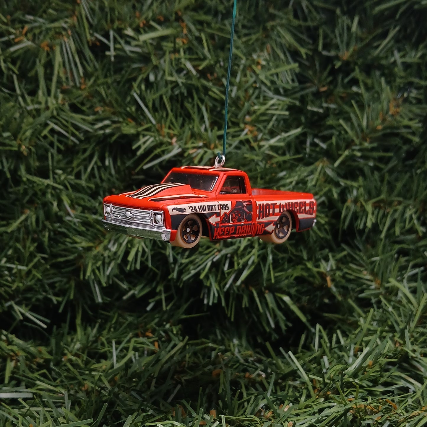 1967 Chevy C-10 Truck Ornament Christmas Gift Xmas Tree Decoration C10 Chevrolet Pickup Tan Red