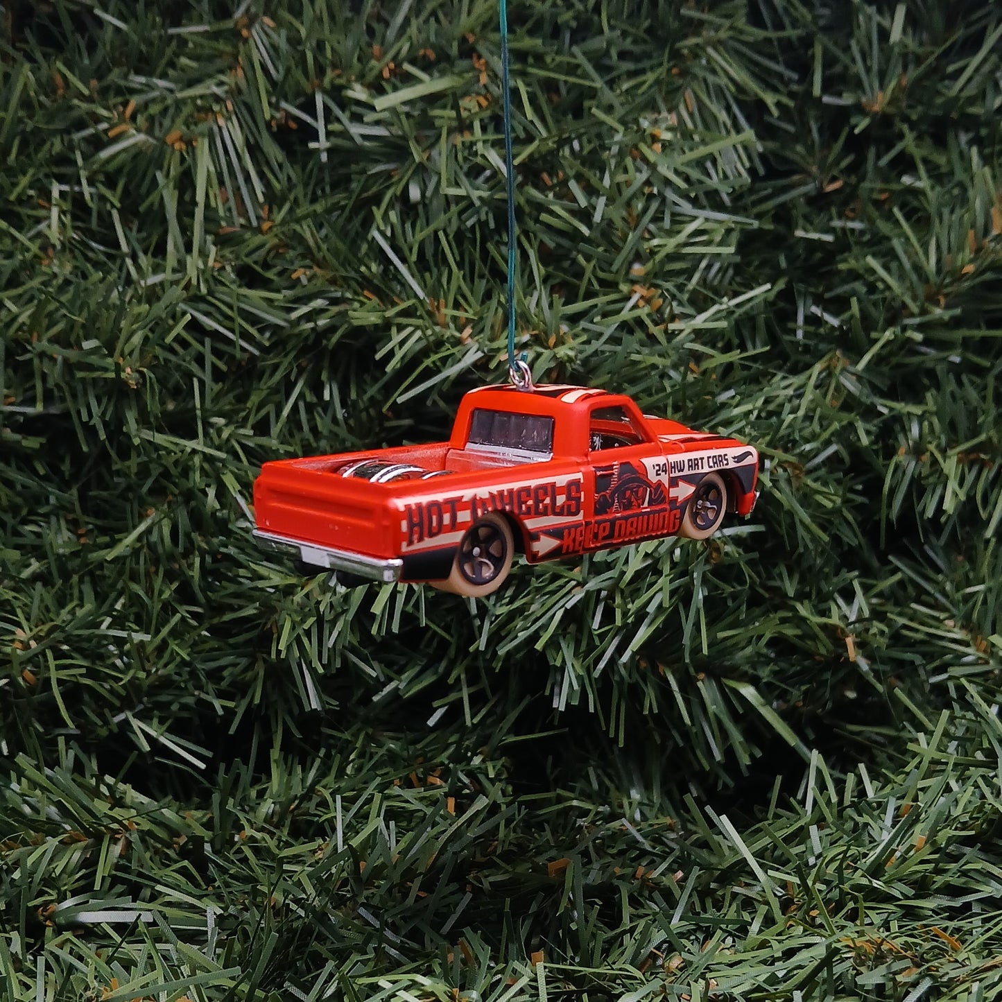 1967 Chevy C-10 Truck Ornament Christmas Gift Xmas Tree Decoration C10 Chevrolet Pickup Tan Red