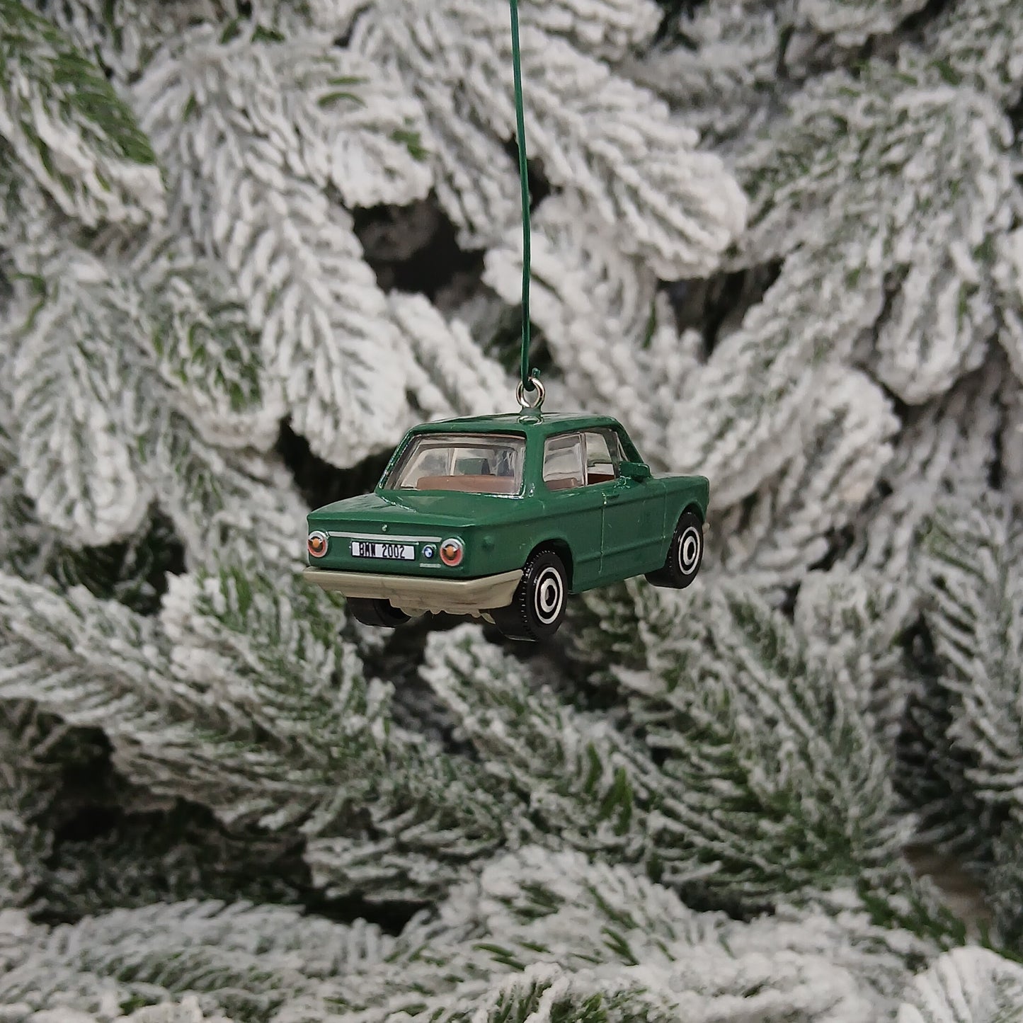 BMW Ornament Christmas Gift 1969 Model 2002 Unique Car Xmas Tree Decoration Green