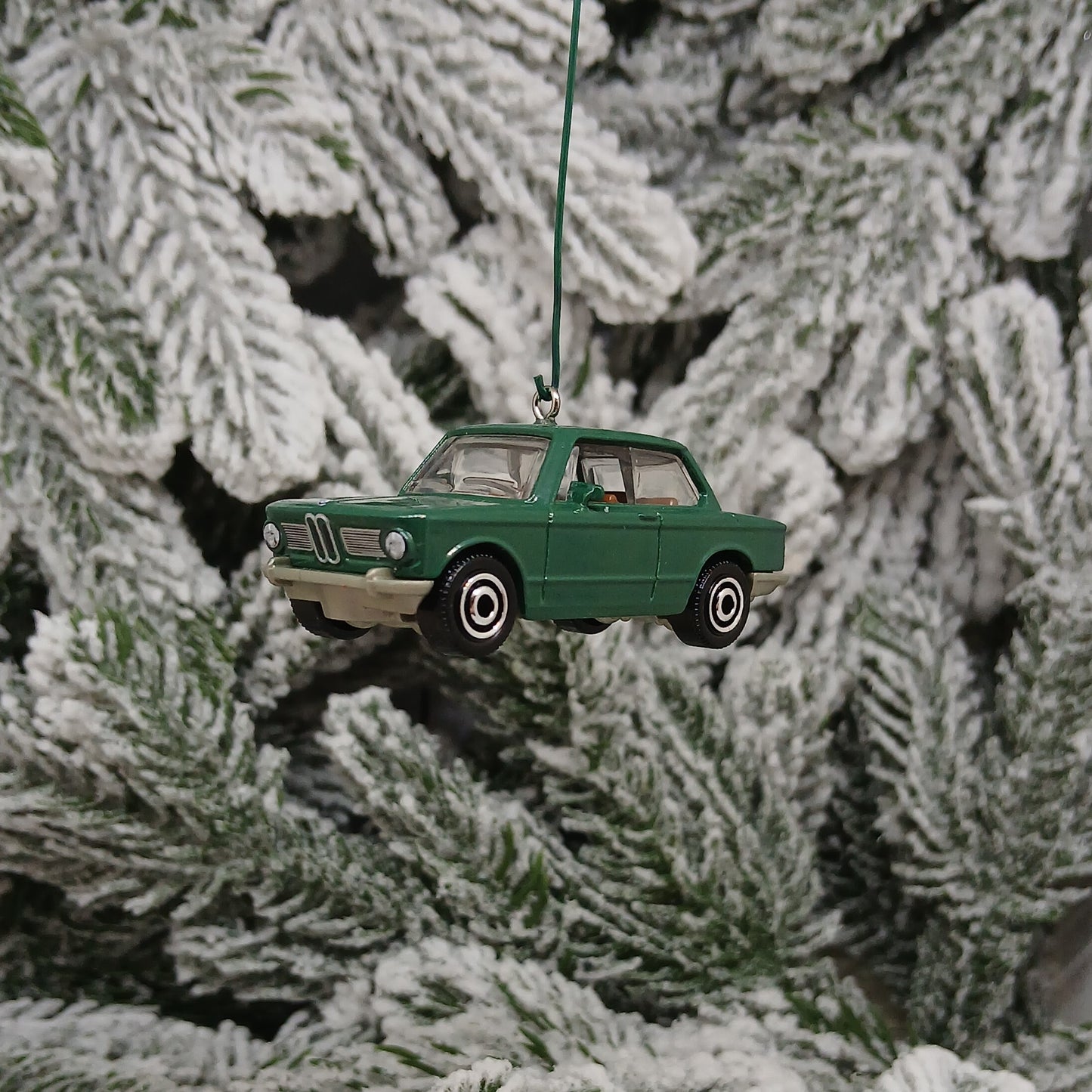 BMW Ornament Christmas Gift 1969 Model 2002 Unique Car Xmas Tree Decoration Green