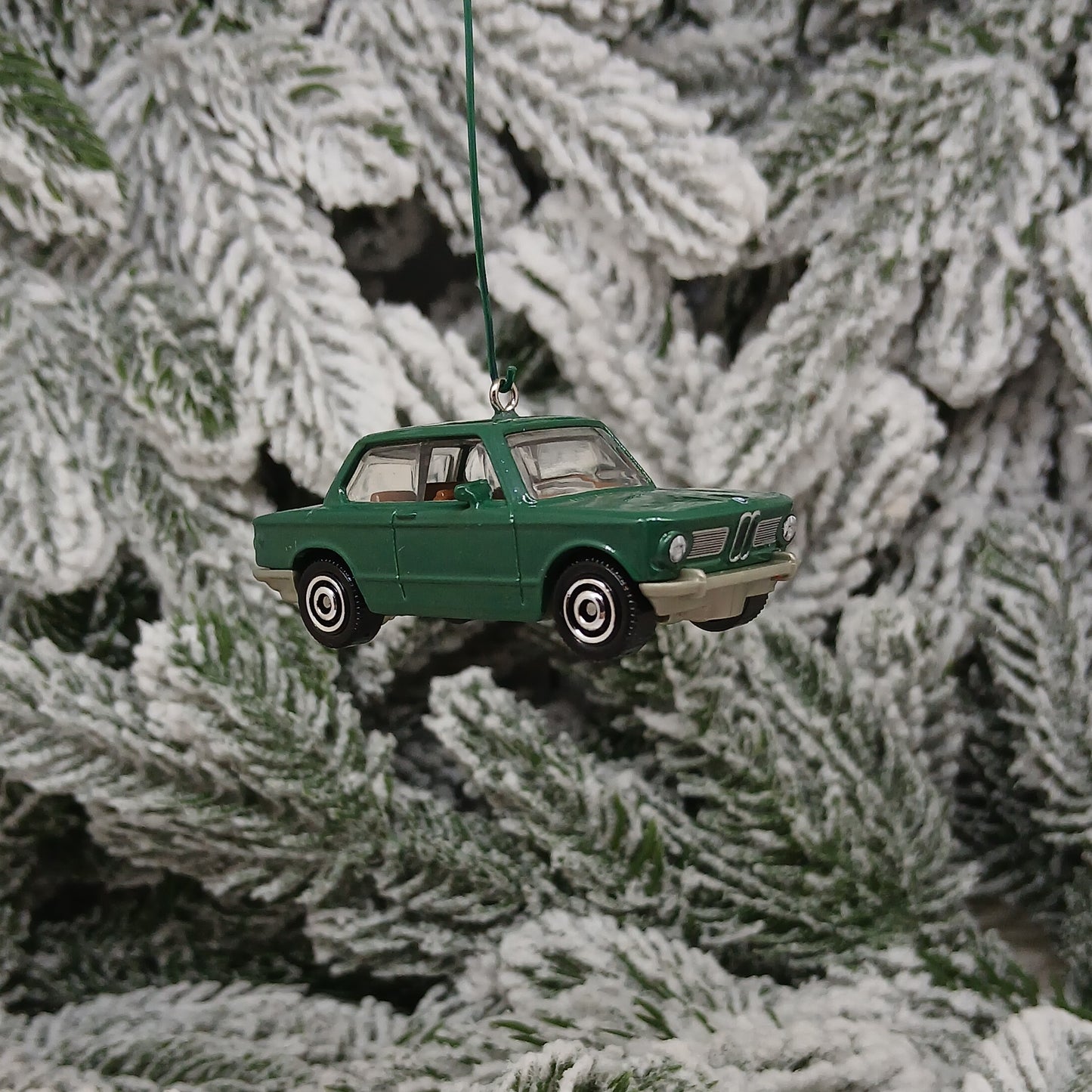 BMW Ornament Christmas Gift 1969 Model 2002 Unique Car Xmas Tree Decoration Green