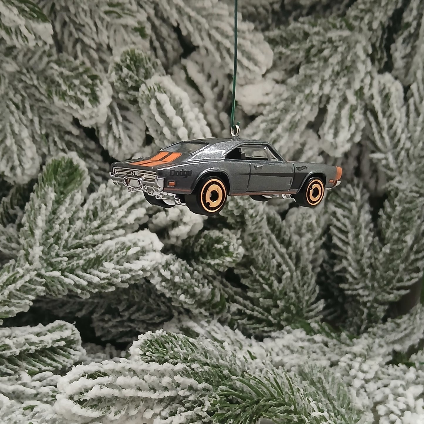 DODGE 1969 CHARGER 500 Ornament Christmas Tree Decoration Gift Gray Grey