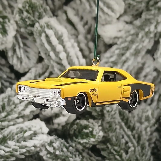 Dodge 1969 Super Bee Ornament Christmas Gift Mopar Yellow Coronet 1968