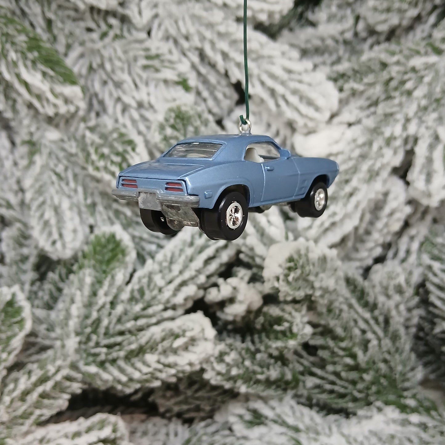Pontiac 1969 Firebird Ornament Christmas Gift Xmas Tree Decoration Light Blue