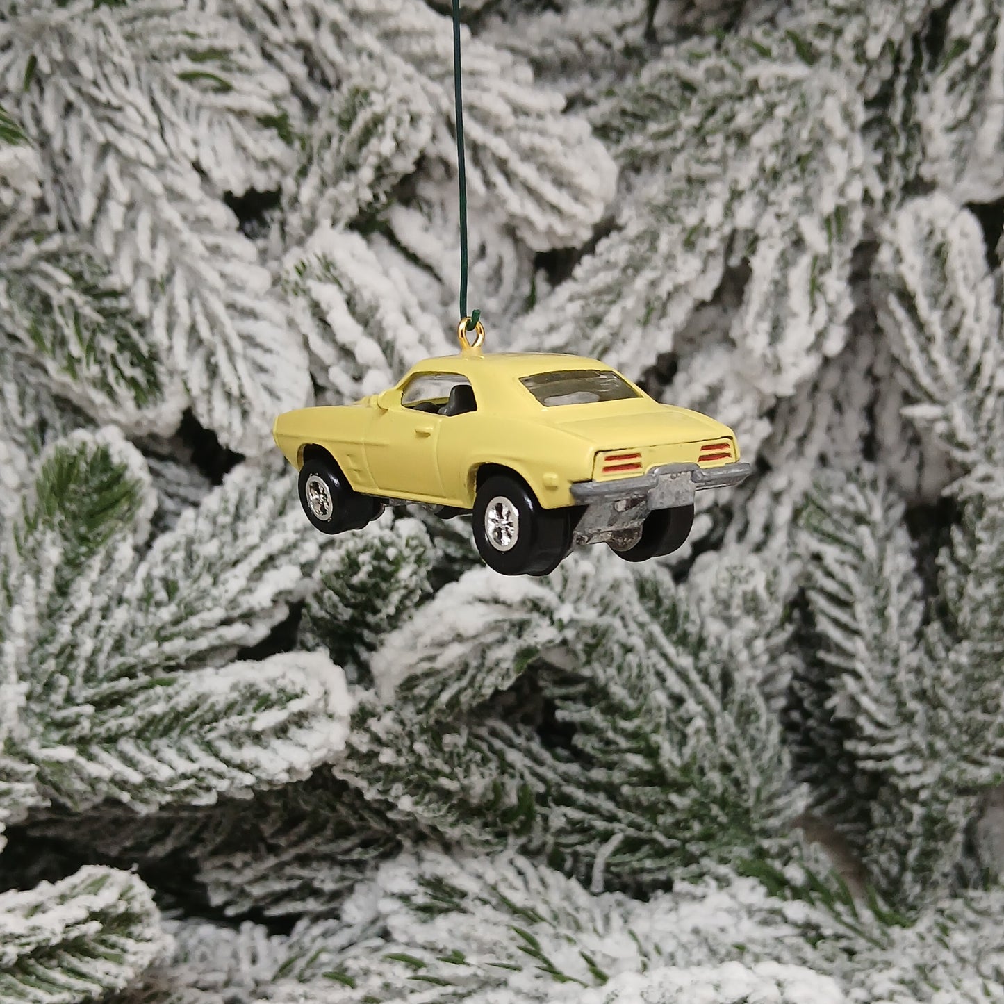 Pontiac 1969 Firebird Ornament Christmas Gift Xmas Tree Decoration Yellow