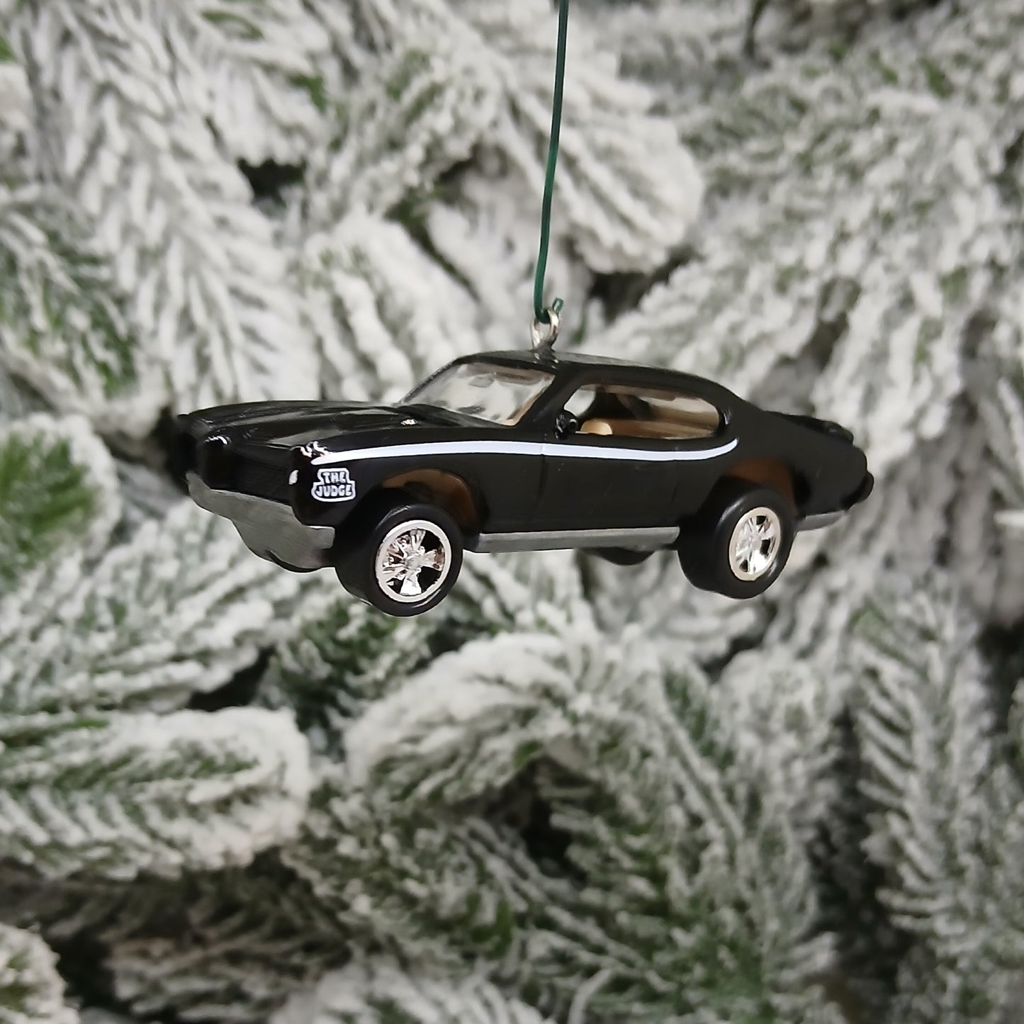 PONTIAC GTO JUDGE 1969 Ornament Christmas Tree Decoration Xmas Gift Black