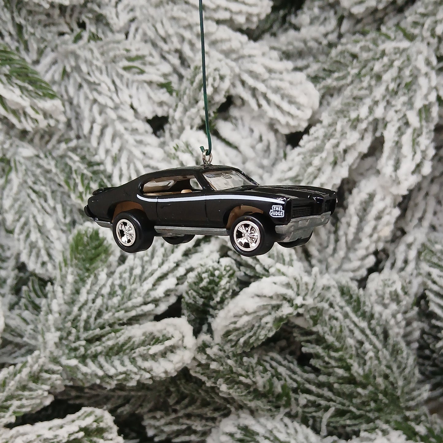 PONTIAC GTO JUDGE 1969 Ornament Christmas Tree Decoration Xmas Gift Black