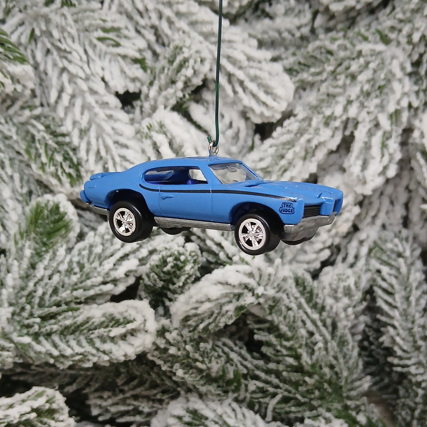 PONTIAC GTO JUDGE 1969 Ornament Christmas Tree Decoration Unique Gift Idea Blue