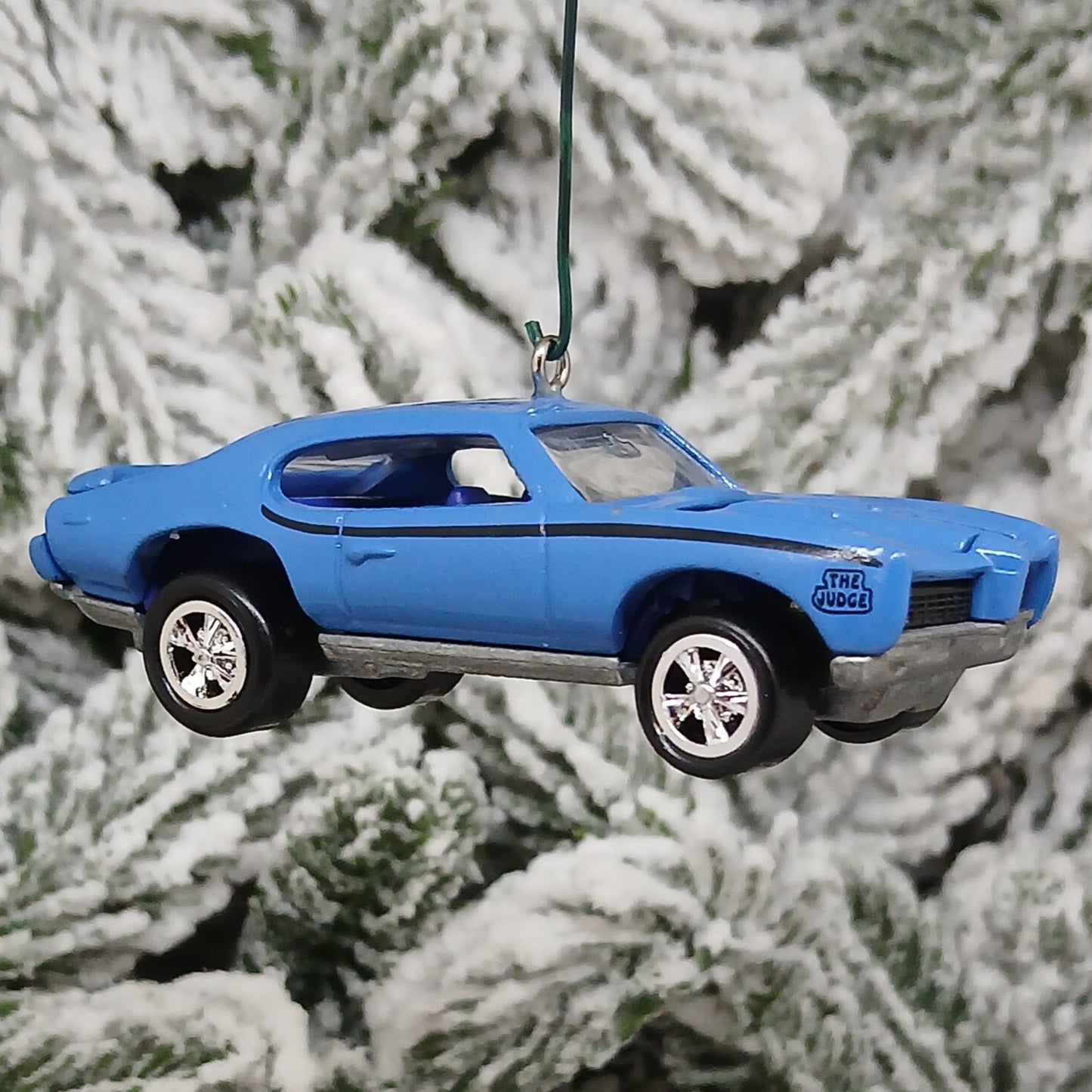 PONTIAC GTO JUDGE 1969 Ornament Christmas Tree Decoration Unique Gift Idea Blue