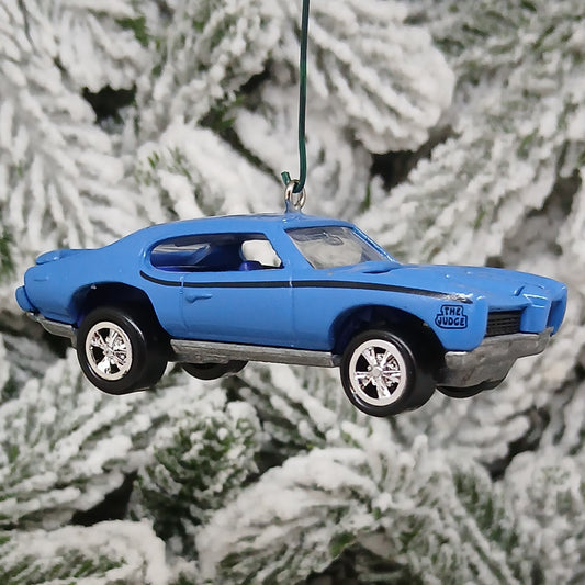 PONTIAC GTO JUDGE 1969 Ornament Christmas Tree Decoration Unique Gift Idea Blue