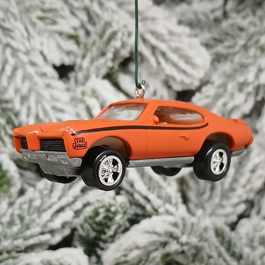 PONTIAC GTO JUDGE 1969 Ornament Christmas Tree Decoration Unique Gift Idea Orange