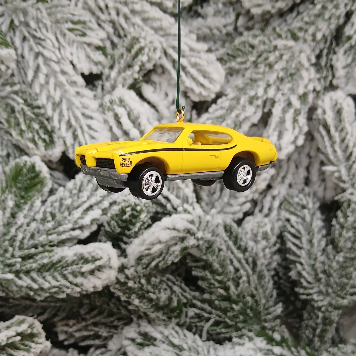 PONTIAC GTO JUDGE 1969 Ornament Christmas Tree Decoration Unique Gift Yellow
