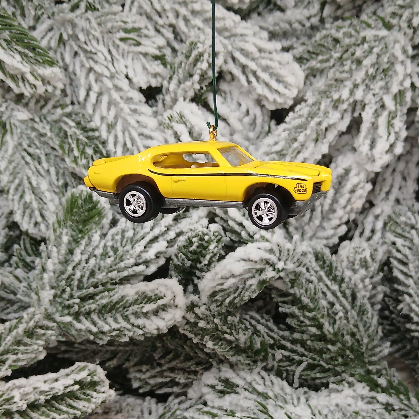 PONTIAC GTO JUDGE 1969 Ornament Christmas Tree Decoration Unique Gift Yellow