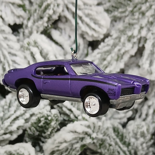 PONTIAC GTO JUDGE 1969 Ornament Christmas Tree Decoration Unique Gift Purple
