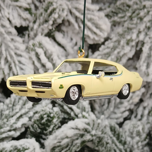 PONTIAC 1969 GTO Ornament Christmas Tree Decoration Unique Gift The Judge Yellow