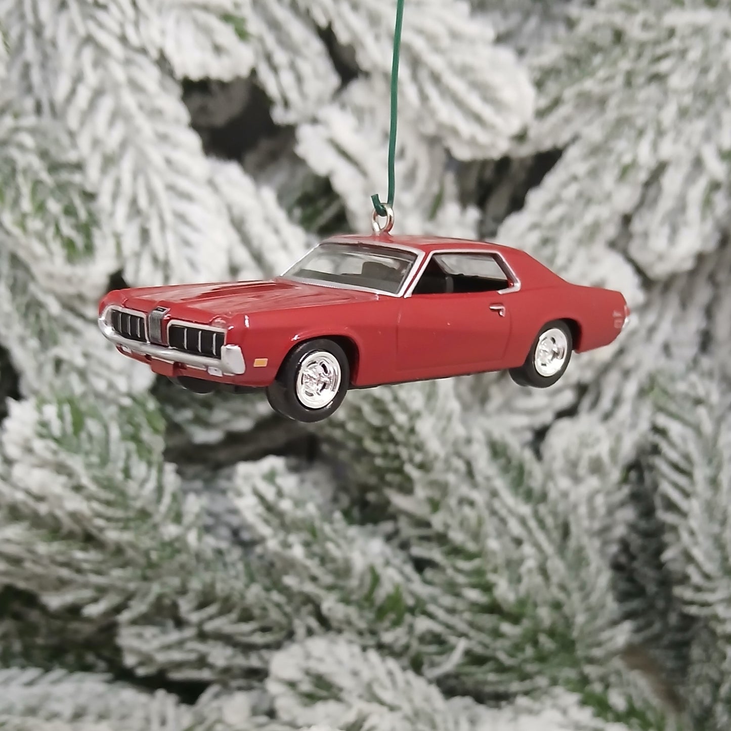 Mercury Cougar Christmas Ornament 1970 Unique Gift Idea Xmas Tree decoration Red