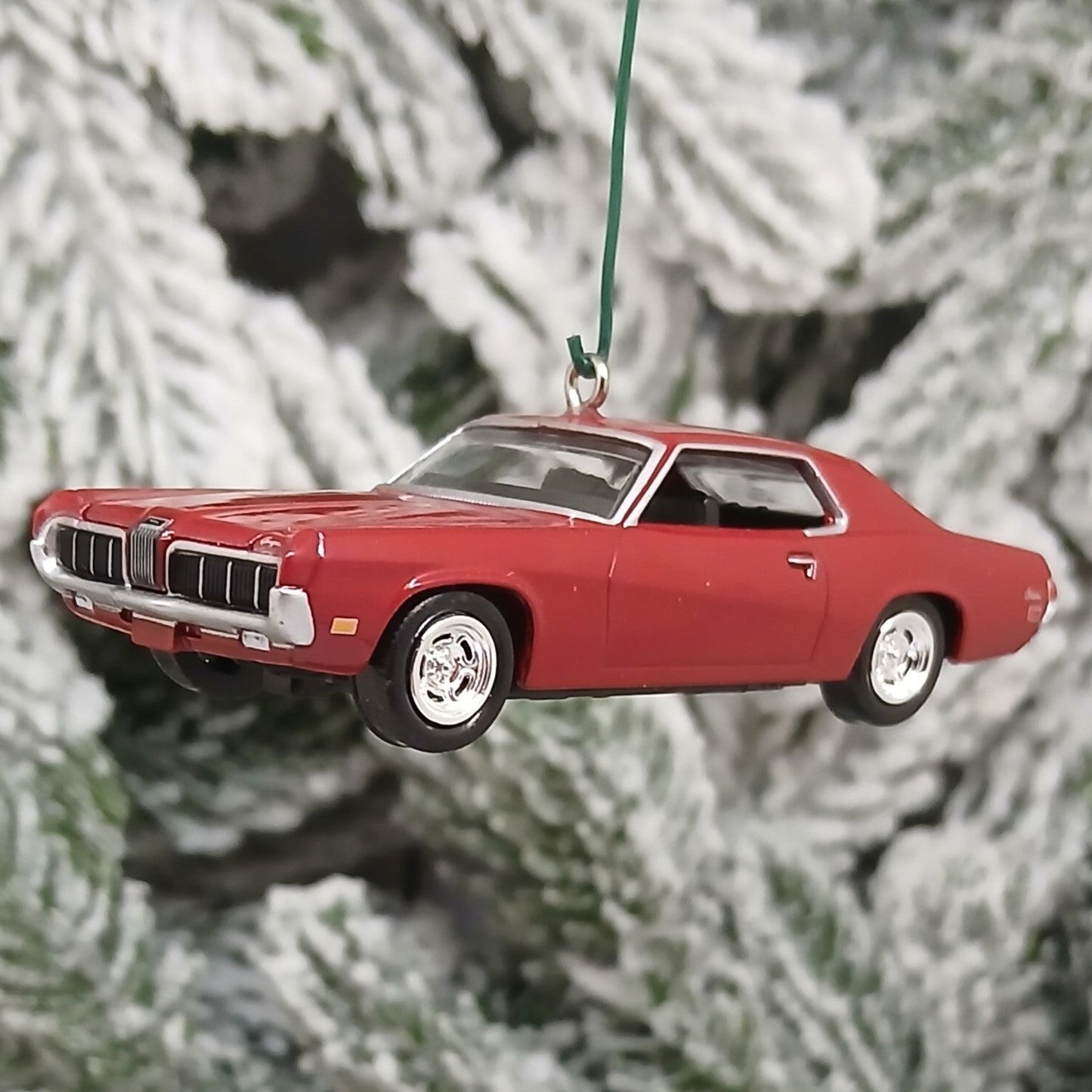 Mercury Cougar Christmas Ornament 1970 Unique Gift Idea Xmas Tree decoration Red