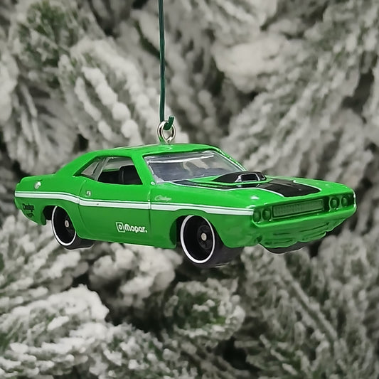 Dodge 1970 Challenger Ornament Christmas Gift Xmas Tree Decoration Mopar Green