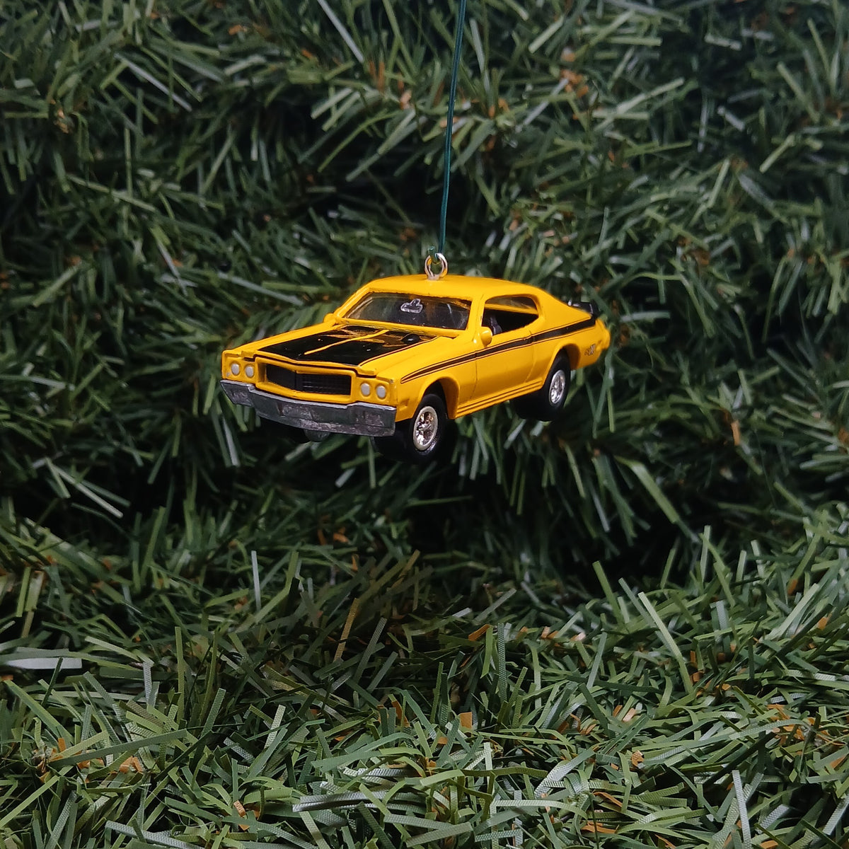 Buick GSX Ornament 1970 Muscle Car Christmas Decoration Classic Car Gift Idea Yellow/Black