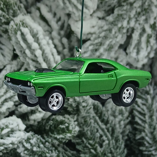 Dodge 1970 Challenger Ornament Christmas Gift Idea Xmas Tree Decoration Mopar Green