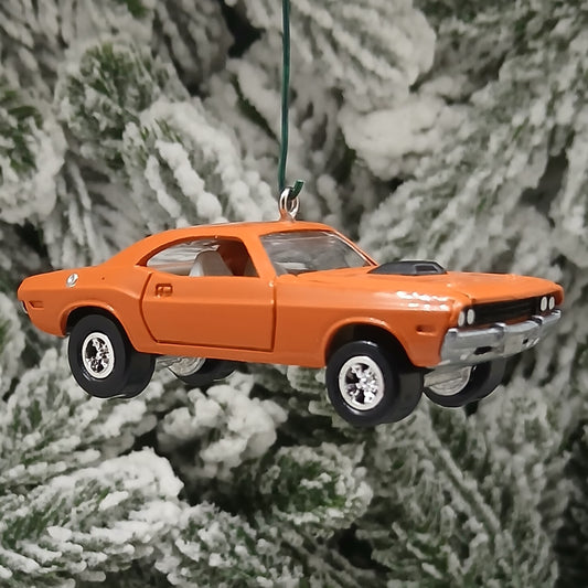 Dodge 1970 Challenger Ornament Christmas Gift Idea Xmas Tree Decoration Mopar Orange