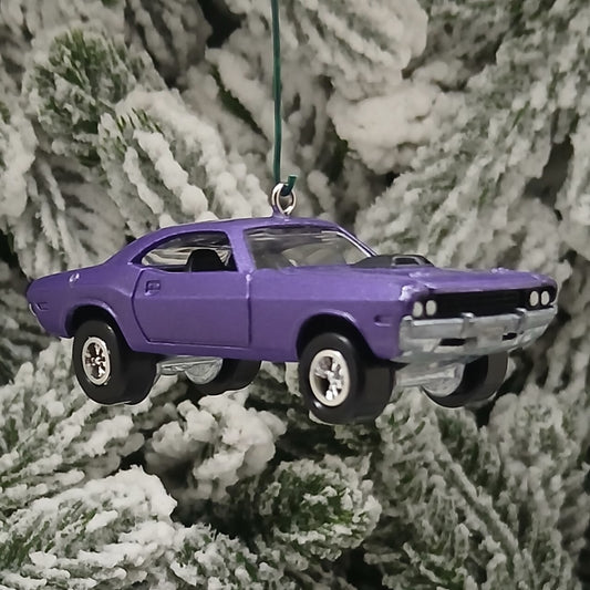 Dodge 1970 Challenger Ornament Christmas Gift Idea Xmas Tree Decoration Mopar Purple