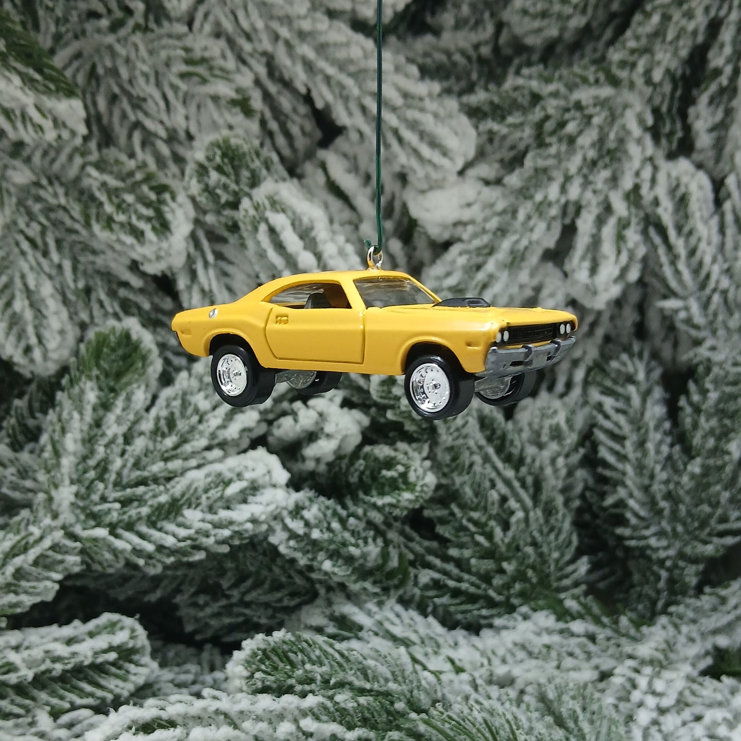 Dodge 1970 Challenger Ornament Christmas Gift Idea Xmas Tree Decoration Mopar Yellow