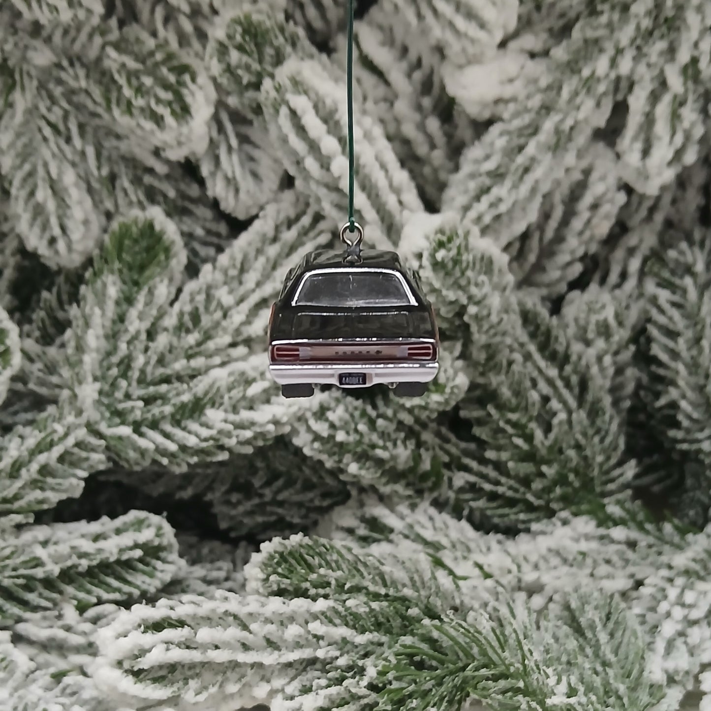 Dodge 1970 Super Bee Ornament Christmas Gift Mopar Coronet Black Hood Opens