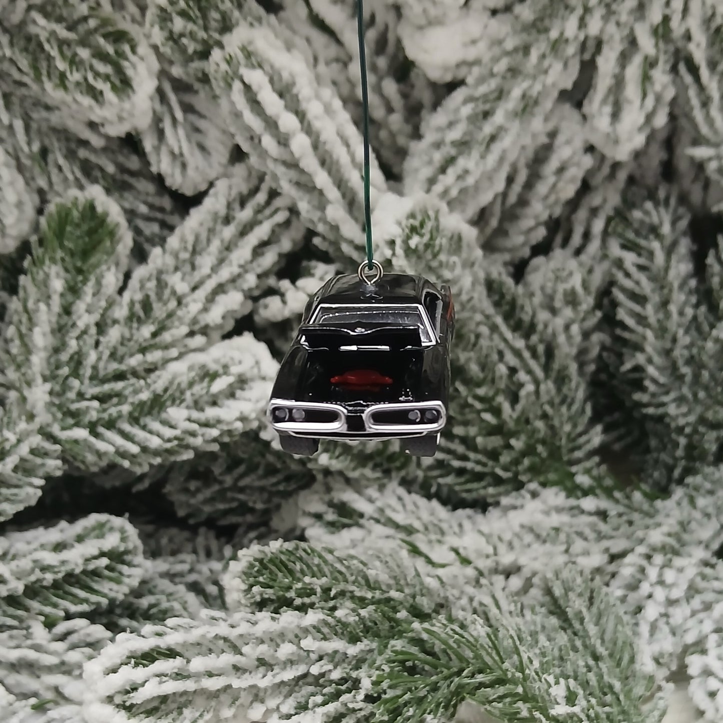 Dodge 1970 Super Bee Ornament Christmas Gift Mopar Coronet Black Hood Opens