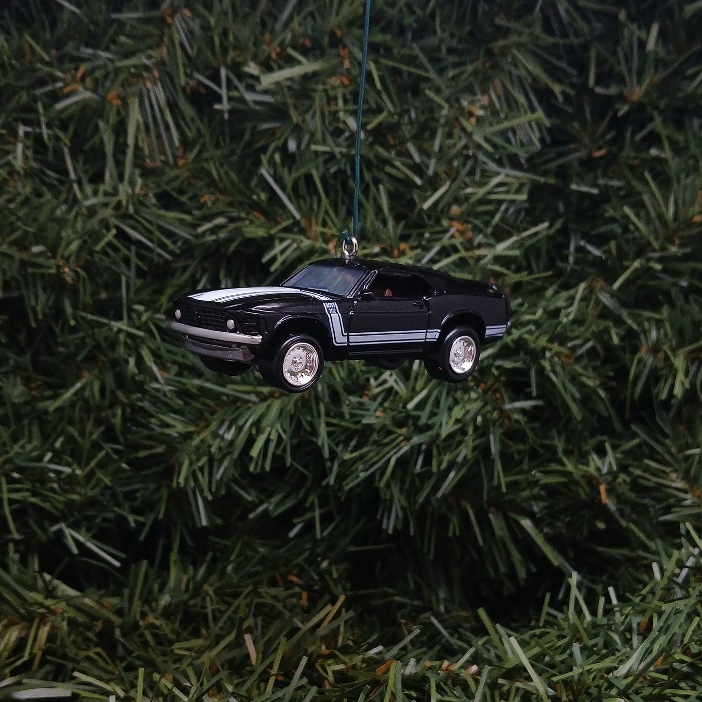 Ford 1970 Mustang Ornament Christmas Gift Boss 302 Xmas Tree Decoration Black