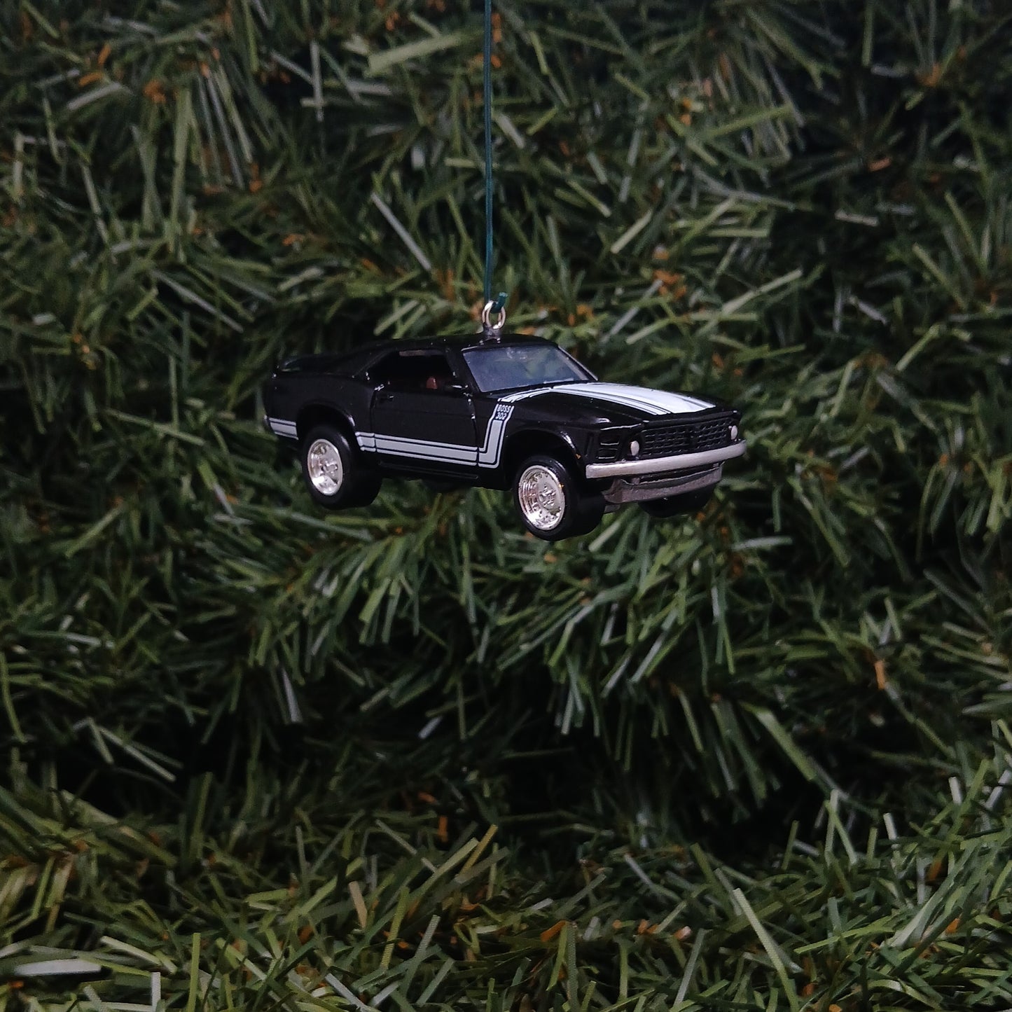 Ford 1970 Mustang Ornament Christmas Gift Boss 302 Xmas Tree Decoration Black