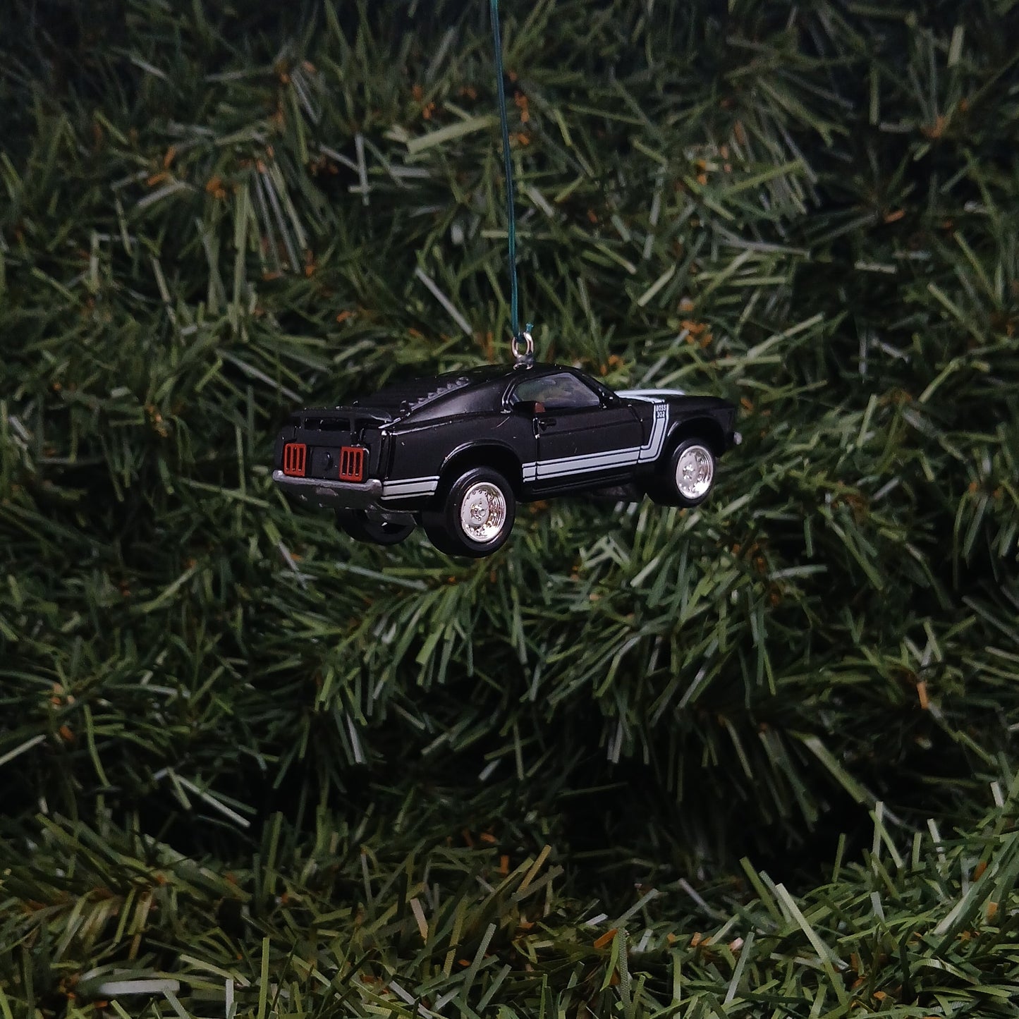 Ford 1970 Mustang Ornament Christmas Gift Boss 302 Xmas Tree Decoration Black